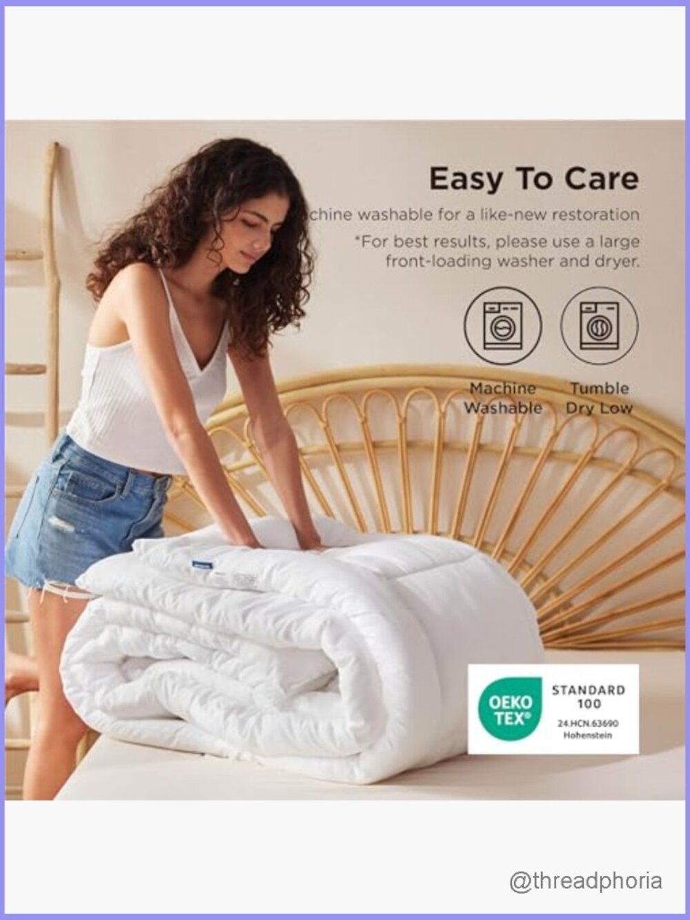 Queen Comforter Duvet Insert All Season Down Alternative Quilted with 8 Tabs - Picture 6 of 7